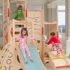 Toddler slide and ramp combination for home play