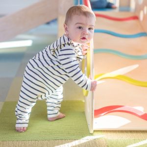 Playset created to support baby motor skill growth