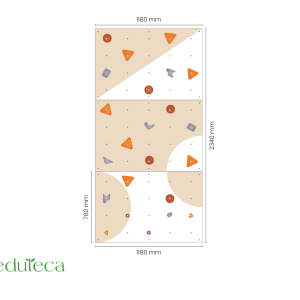 Indoor playroom climbing zone with soft mat