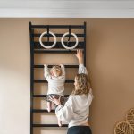 Premium birch wall bars designed for kids and adults